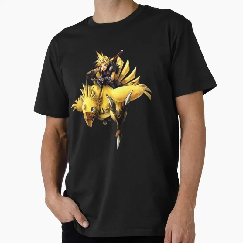 Cloud Chocobo Racing FF7 Final Fantasy Game Gift T shirt for gamer 100% cotton Short Sleeve Graphic Clothes All size tops S-6XL
Cloud Chocobo Racing FF7 Final Fantasy Game Gift T shirt for gamer 100% cotton Short Sleeve Graphic Clothes All size tops S-6XL