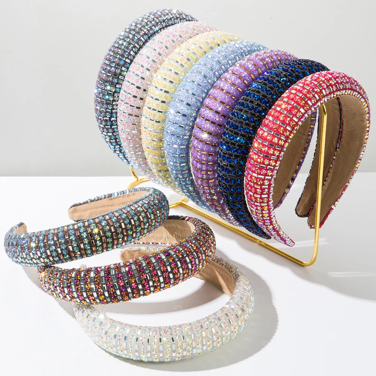 New Super Flash Baroque Temperament Headband Simple Bright Color Starry Shiny Hairband Party Hair Accessories
New Super Flash Baroque Temperament Headband Simple Bright Color Starry Shiny Hairband Party Hair Accessories