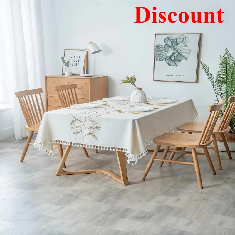 Imitation cotton and linen dustproof tablecloth waterproof and oil-proof dining table embroidery tablecloth rectangle
Imitation cotton and linen dustproof tablecloth waterproof and oil-proof dining table embroidery tablecloth rectangle