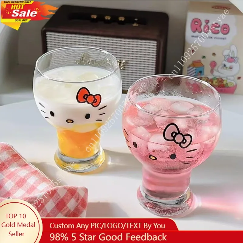 Sanrio 3D Hello Kitty Cute Large Glass Cup with Hello Kitty Iconic Print Glass with Handle Drinkware Suitable for Tea Coffee
Sanrio 3D Hello Kitty Cute Large Glass Cup with Hello Kitty Iconic Print Glass with Handle Drinkware Suitable for Tea Coffee