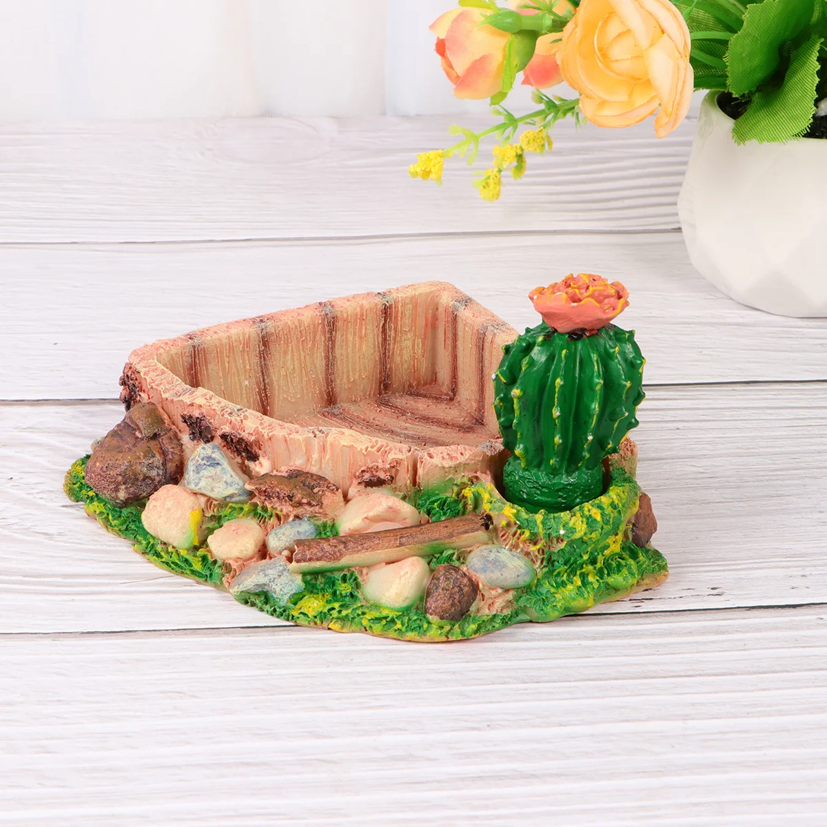Cactus Design Pet Food Bowl Durable Reptile Dish for Dry Snacks Fresh Green Food Gnaw Proof Odorless Easy Clean Home Pet
Cactus Design Pet Food Bowl Durable Reptile Dish for Dry Snacks Fresh Green Food Gnaw Proof Odorless Easy Clean Home Pet