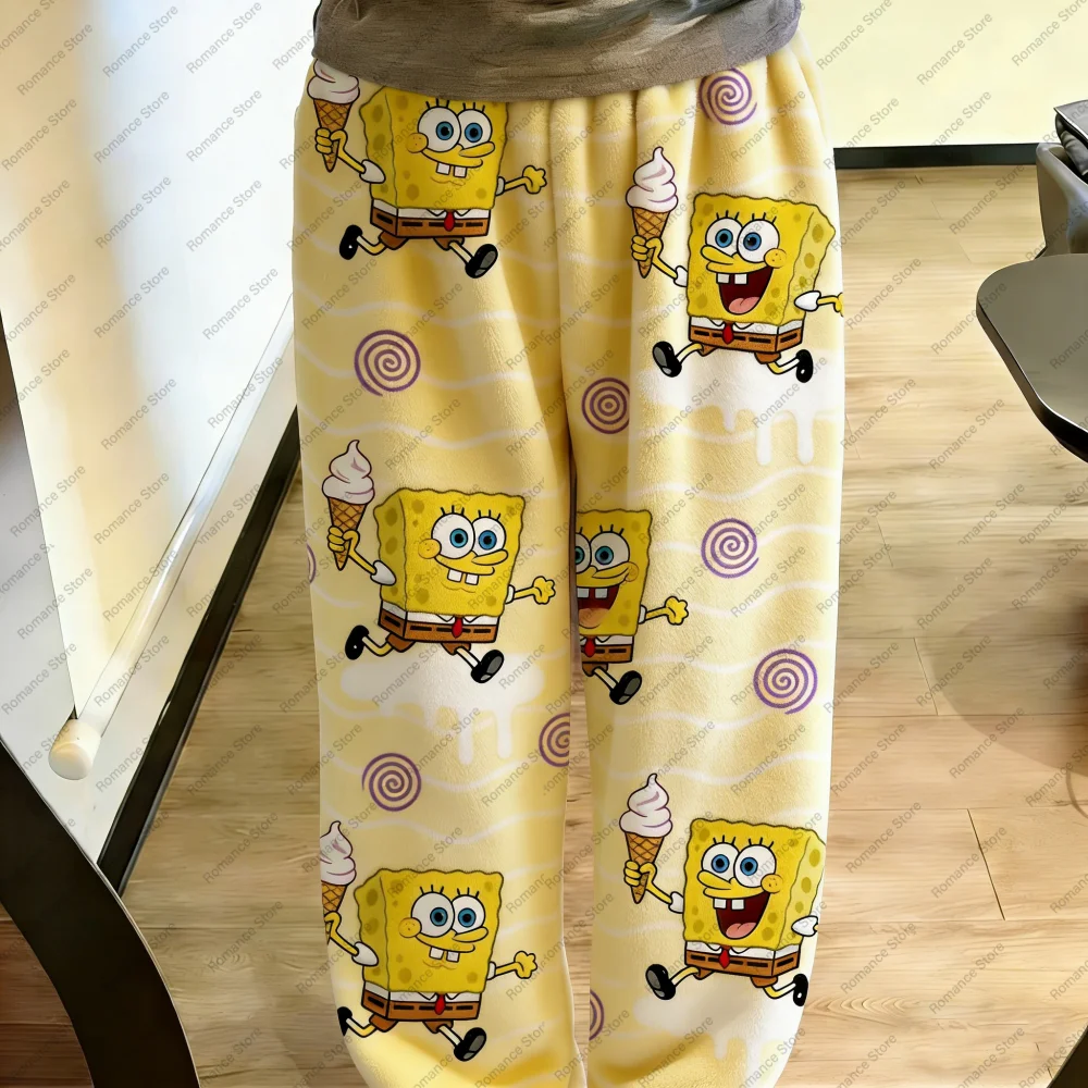 Женские брюки Y2K Nickelodeon Spongebob и квадратные штаны Patrick Star, пижамные штаны, модные и повседневные фланелевые домашние брюки
Женские брюки Y2K Nickelodeon Spongebob и квадратные штаны Patrick Star, пижамные штаны, модные и повседневные фланелевые домашние брюки