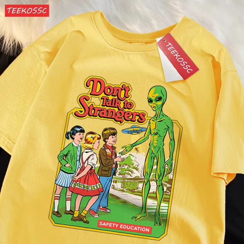 Don’T Talk To Strangers Print T-Shirt Street Breathable Tshirt Fashion Loose Tees Cotton Oversized Street Clothes Men Women Soft
Don’T Talk To Strangers Print T-Shirt Street Breathable Tshirt Fashion Loose Tees Cotton Oversized Street Clothes Men Women Soft