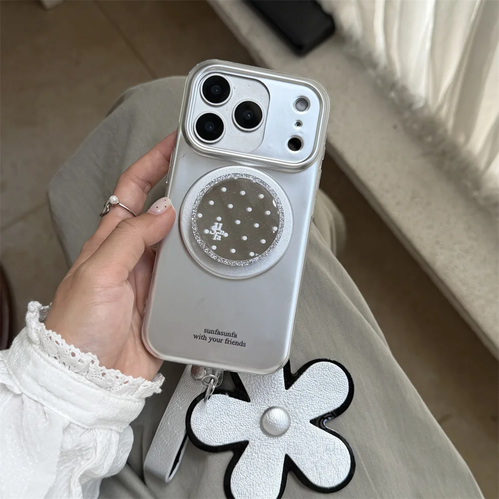 Luxury Silver Plated Magnetic Phone Case for iPhone 17 16 Pro Max 13 14 15 16 Pro Cover With Magsafe Stand Charm Chain Cute Case
Luxury Silver Plated Magnetic Phone Case for iPhone 17 16 Pro Max 13 14 15 16 Pro Cover With Magsafe Stand Charm Chain Cute Case