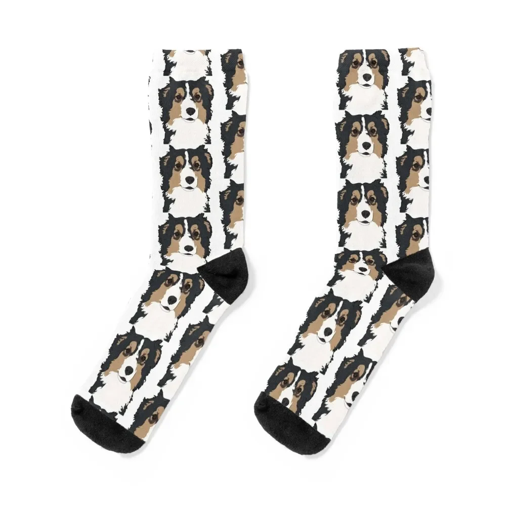 Black Tri Aussie Portrait / black tricolor Australian Shepherd dog Socks winter christmas gift Woman Socks Men's
Black Tri Aussie Portrait / black tricolor Australian Shepherd dog Socks winter christmas gift Woman Socks Men's