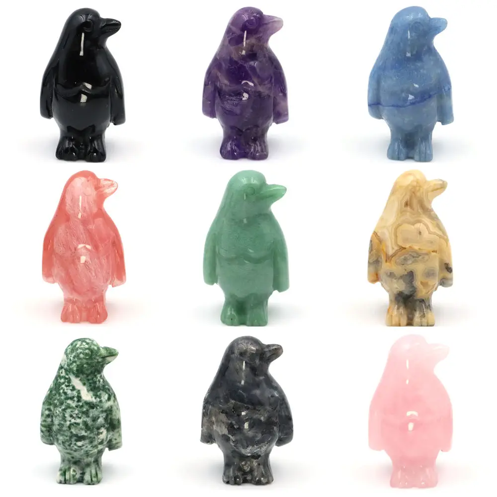 2" Penguin Figurine Miniatures Cute Desk Animals Natural Stone Statue Healing Crystal Gems Room Decoration Kids Birthday Gifts
2" Penguin Figurine Miniatures Cute Desk Animals Natural Stone Statue Healing Crystal Gems Room Decoration Kids Birthday Gifts