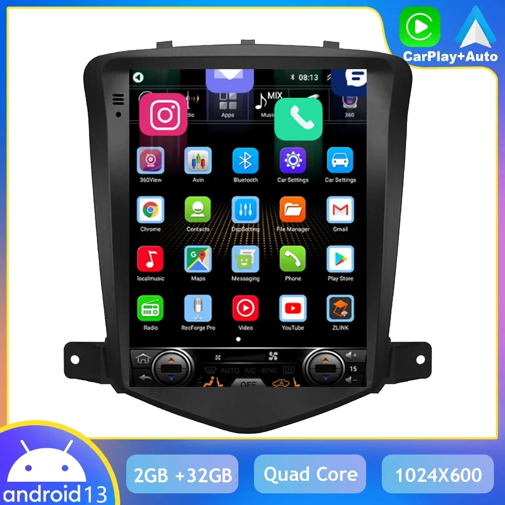 Android 13 Car Player For Chevrolet Cruze J300 2008 - 2012 2din Radio Multimedia Video GPS CarPlay Auto 2 din For Tesla style
Android 13 Car Player For Chevrolet Cruze J300 2008 - 2012 2din Radio Multimedia Video GPS CarPlay Auto 2 din For Tesla style