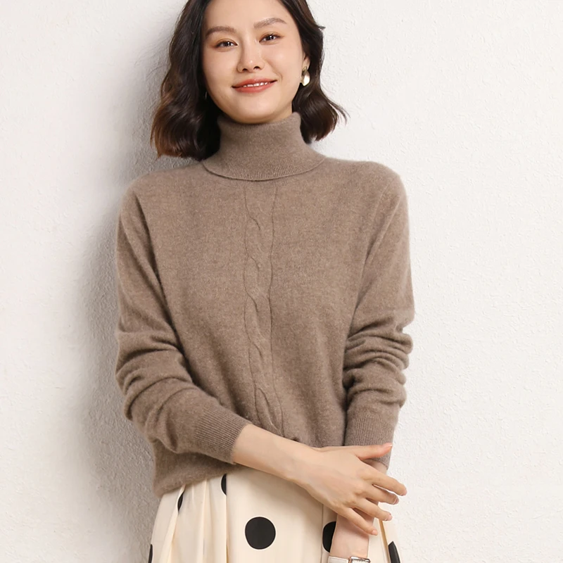 Hot Sale 2023 Autumn Winter Women 100% Cashmere Sweater Female Turtleneck Solid Color Pullover Ladies Basic Soft Knit Jumper
Hot Sale 2023 Autumn Winter Women 100% Cashmere Sweater Female Turtleneck Solid Color Pullover Ladies Basic Soft Knit Jumper