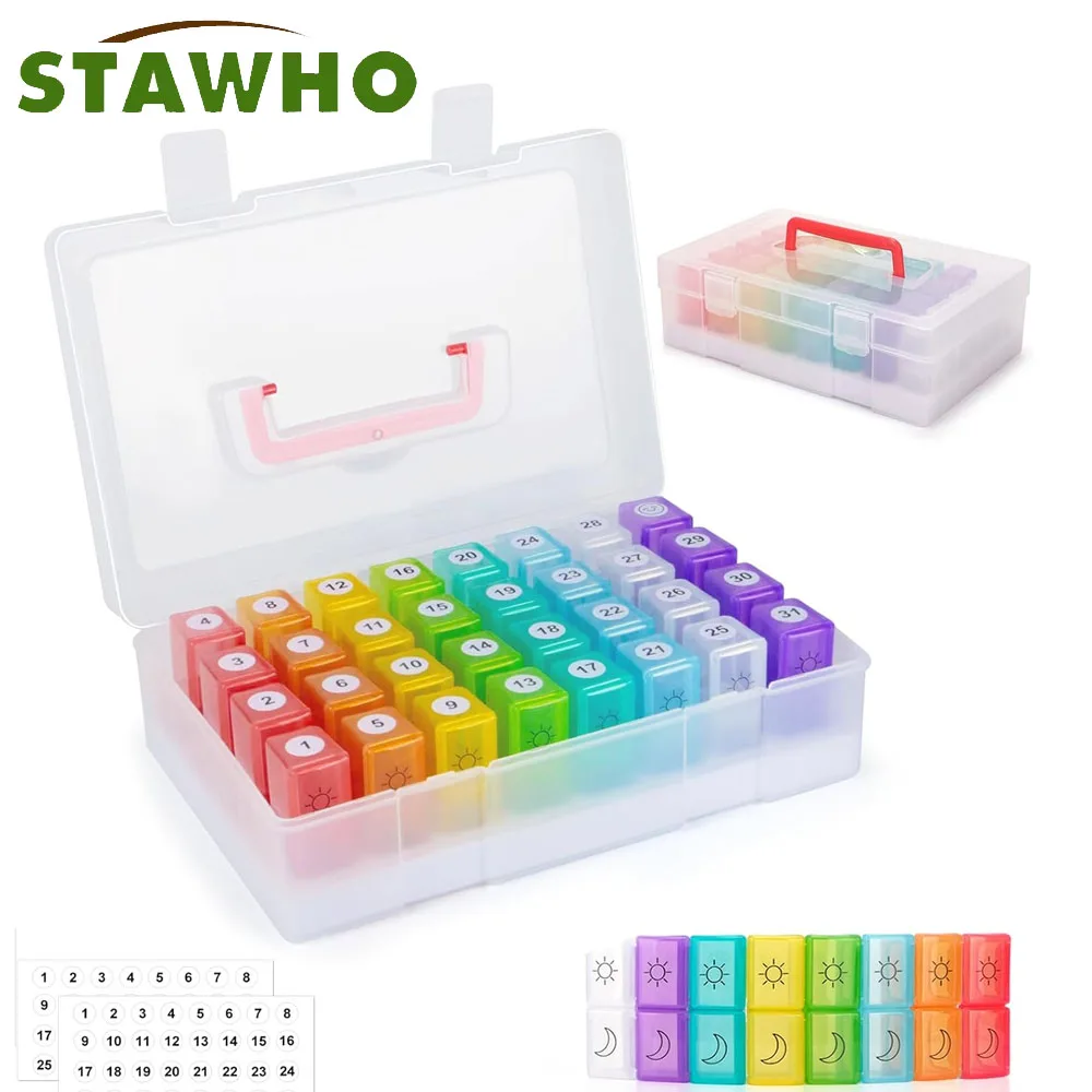 1PC Monthly Pill Organizer 2 Times a Day,30 Day Pill Box AM PM,BPA Free One Month Medicine Organizer Twice Daily Hold Vitamins
1PC Monthly Pill Organizer 2 Times a Day,30 Day Pill Box AM PM,BPA Free One Month Medicine Organizer Twice Daily Hold Vitamins