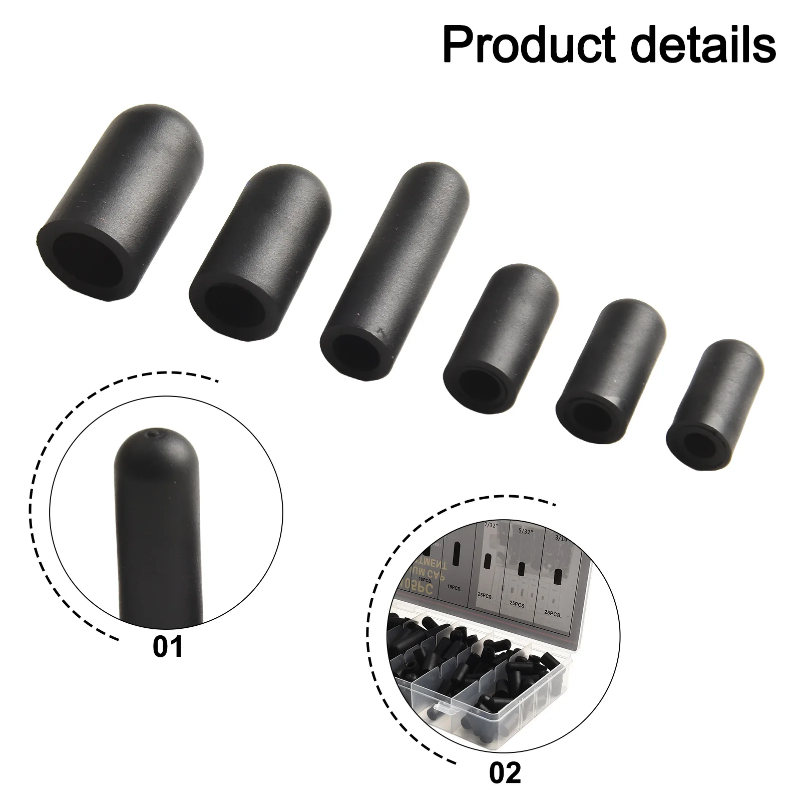 105pcs Auto Vacuum Plugs Hose End Cap Auto Vacuum Cap Plug Kit 3/8'' 5/16'' 4/1'' 7/32'' 5/32'' 3/16'' Dust Cap Protective Cover
105pcs Auto Vacuum Plugs Hose End Cap Auto Vacuum Cap Plug Kit 3/8'' 5/16'' 4/1'' 7/32'' 5/32'' 3/16'' Dust Cap Protective Cover