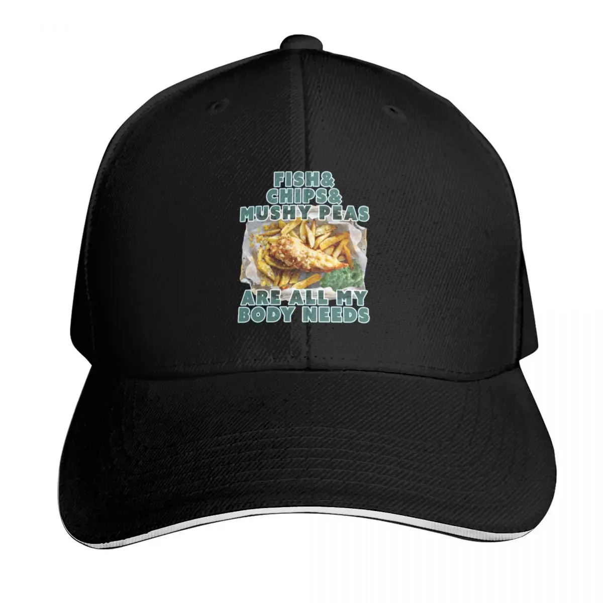 Fish and Chips and Mushy Peas (Ian Dury Inspired) Baseball Cap Streetwear black Brand Man cap Elegant Women's Hats Men's
Fish and Chips and Mushy Peas (Ian Dury Inspired) Baseball Cap Streetwear black Brand Man cap Elegant Women's Hats Men's