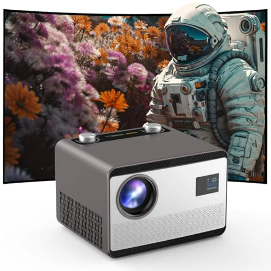 Fully Sealed 4K Projector with 1500 ANSI Lumens and Native 1080P Resolution for Outdoor and Indoor Use Featuring WiFi and Bluet
Fully Sealed 4K Projector with 1500 ANSI Lumens and Native 1080P Resolution for Outdoor and Indoor Use Featuring WiFi and Bluet