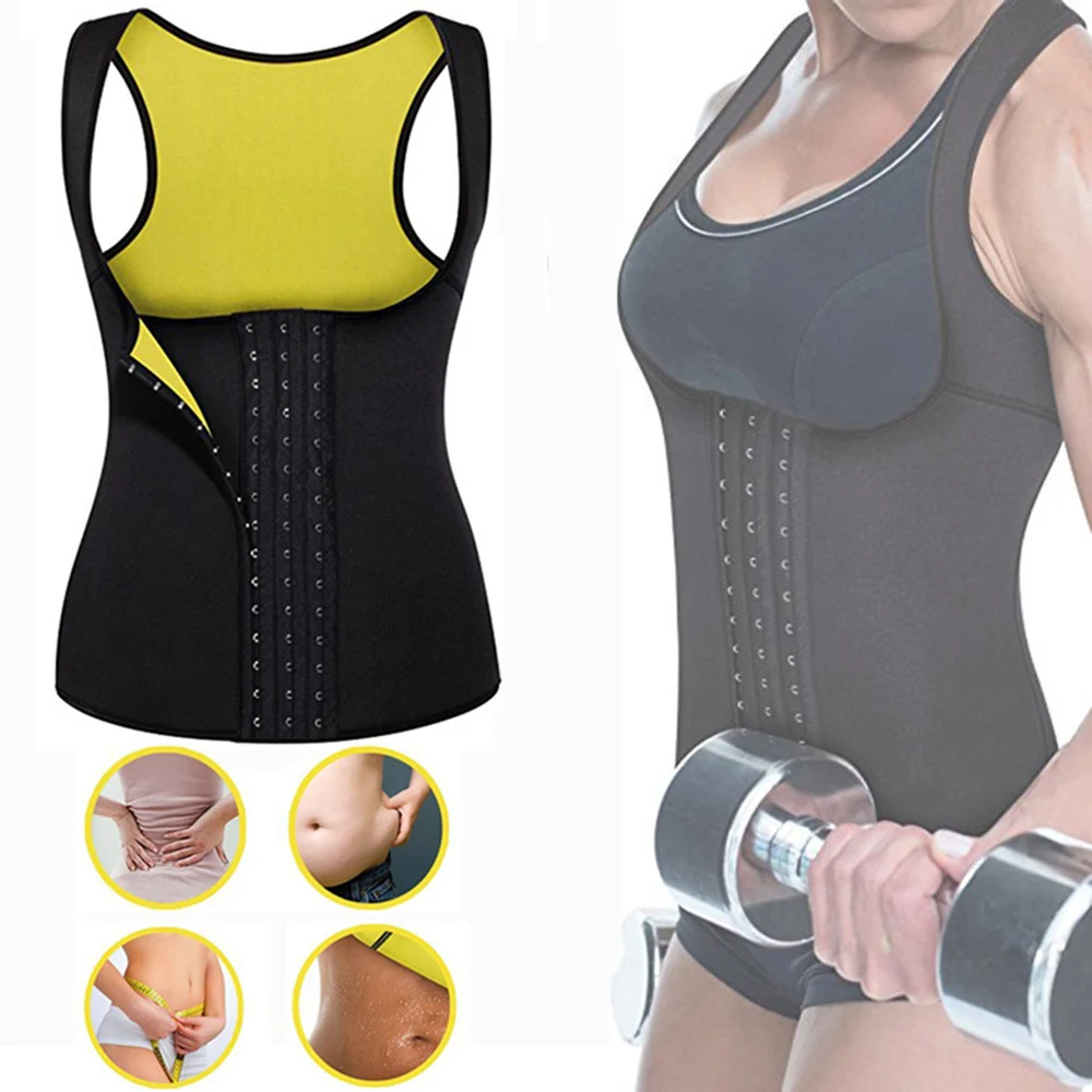 Women's Sports Vest Tanks With Double Buckle Gym Fitness Training Sportswear For Body Slimming Shapewear Waist Trainer
Women's Sports Vest Tanks With Double Buckle Gym Fitness Training Sportswear For Body Slimming Shapewear Waist Trainer