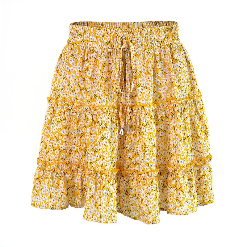 Summer Women's Skirts Sweet High Waist Ruffles Floral Print Short Skirts for Women vintage A-line Mini Skirts Female Y2k Clothes
Summer Women's Skirts Sweet High Waist Ruffles Floral Print Short Skirts for Women vintage A-line Mini Skirts Female Y2k Clothes