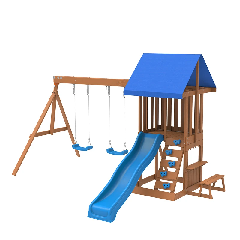 Hillside Play Centre - Garden Courtyard Commercial Outdoor Playground Equipment Kids Slide House Wooden Swing Set For Backyard
Hillside Play Centre - Garden Courtyard Commercial Outdoor Playground Equipment Kids Slide House Wooden Swing Set For Backyard