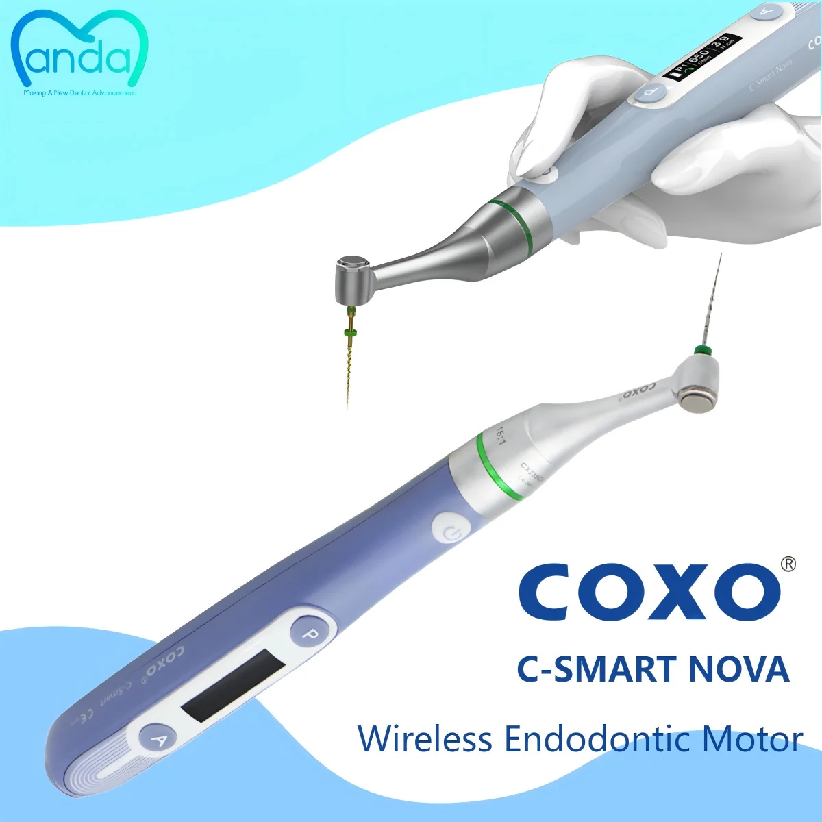Стоматологический эндодвигатель MANDA COXO C-SMART NOVA Wireless 360° ° Регулируемый наконечник для эндодонтического двигателя Root Canal Treat T-Mode
Стоматологический эндодвигатель MANDA COXO C-SMART NOVA Wireless 360° ° Регулируемый наконечник для эндодонтического двигателя Root Canal Treat T-Mode