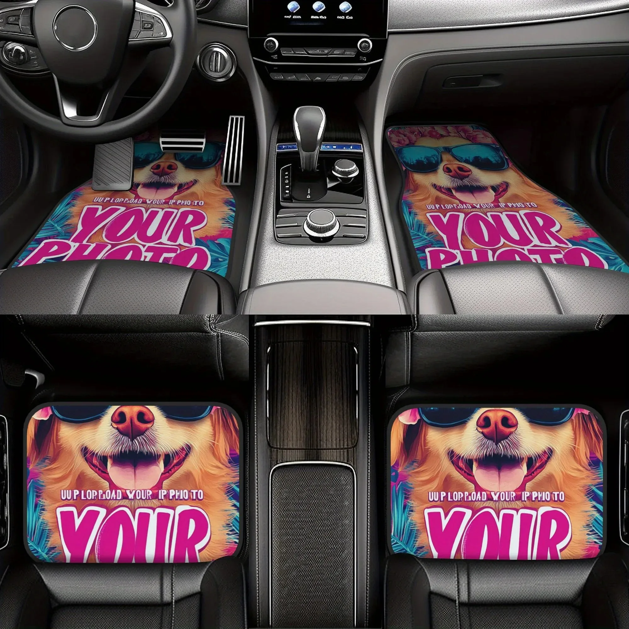 Customized Car Foot Mat - Personalized 4-piece Set with Pattern, Anti slip Polyester Carpet, Waterproof and Wear resistant, Idea
Customized Car Foot Mat - Personalized 4-piece Set with Pattern, Anti slip Polyester Carpet, Waterproof and Wear resistant, Idea
