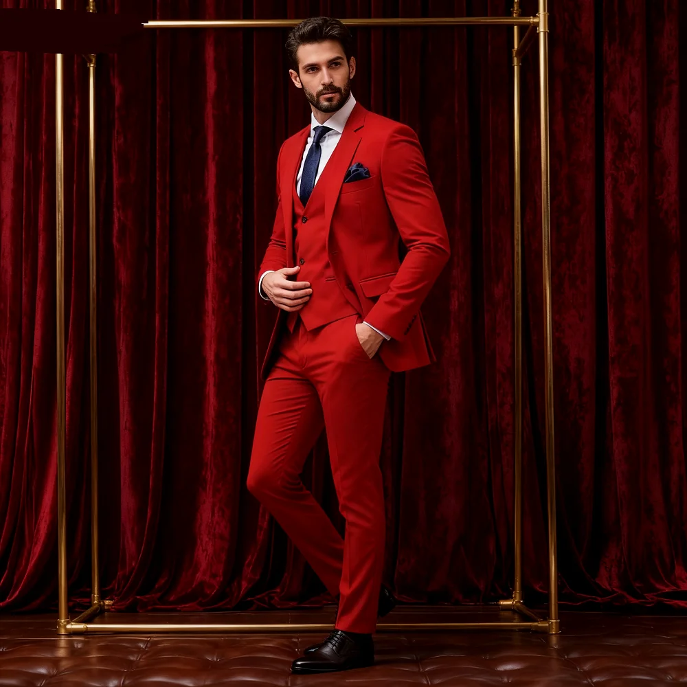 Elegant Brown 3 Piece Men's Wedding Suit with Jacket Pants Vest - Single Breasted Notch Lapel Business Blazer Male Clothing
Elegant Brown 3 Piece Men's Wedding Suit with Jacket Pants Vest - Single Breasted Notch Lapel Business Blazer Male Clothing