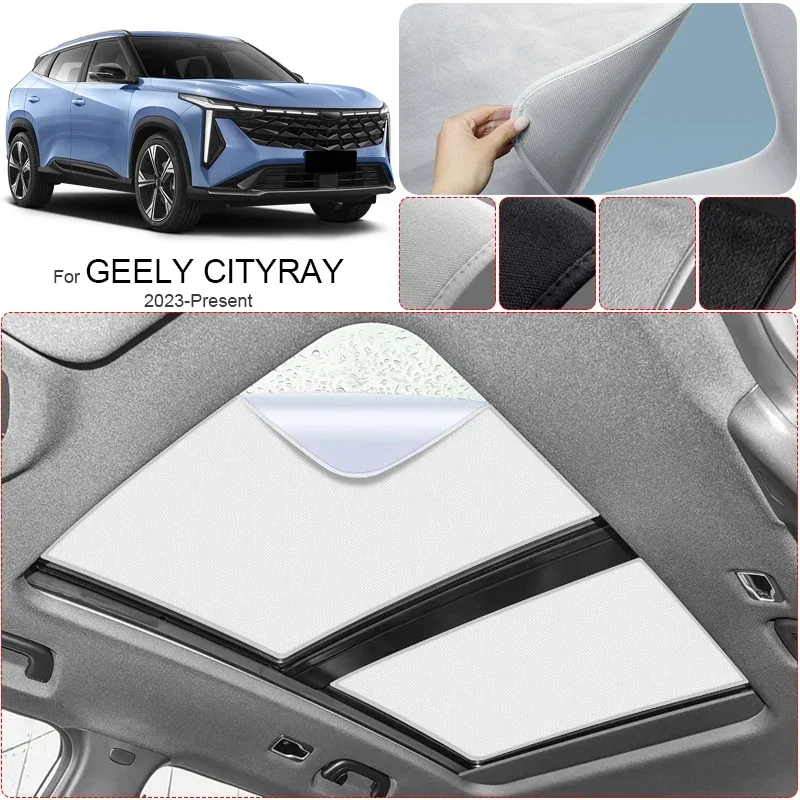 Car Suede Fabric Anti-uv For GEELY CITYRAY 2023-Present Electrostatic Adsorption Sunroof Sunshade Auto Heat Insulation Skylight
Car Suede Fabric Anti-uv For GEELY CITYRAY 2023-Present Electrostatic Adsorption Sunroof Sunshade Auto Heat Insulation Skylight