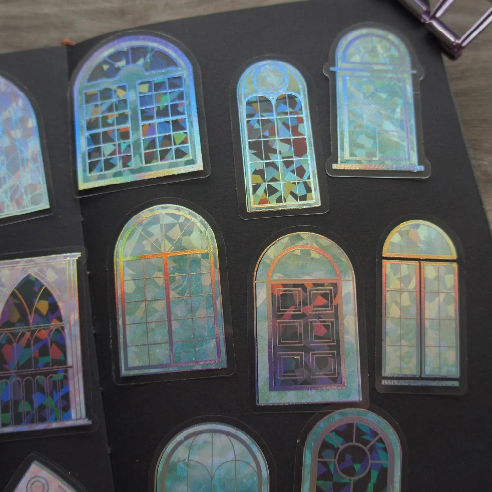 18pcs Laser Diamond Pattern Light Colored Window Design PVC Sticker Scrapbooking DIY Gift Packing Label Decoration Tag
18pcs Laser Diamond Pattern Light Colored Window Design PVC Sticker Scrapbooking DIY Gift Packing Label Decoration Tag