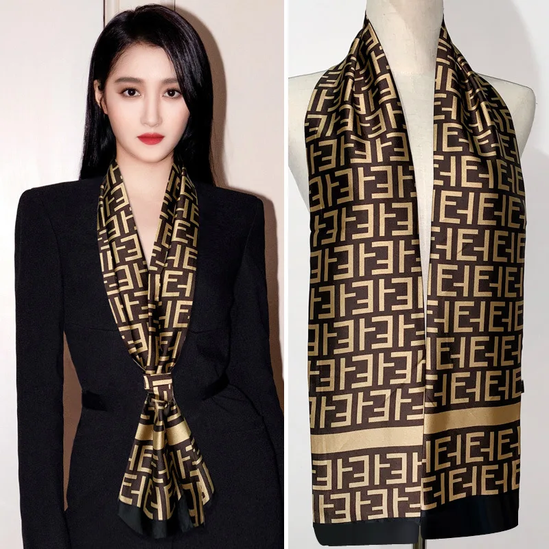 Новая модная длинная шелковая шаль класса люкс для женщин, атласный платок-бандана, повседневный шарф-хиджаб, 15*145 см
Новая модная длинная шелковая шаль класса люкс для женщин, атласный платок-бандана, повседневный шарф-хиджаб, 15*145 см