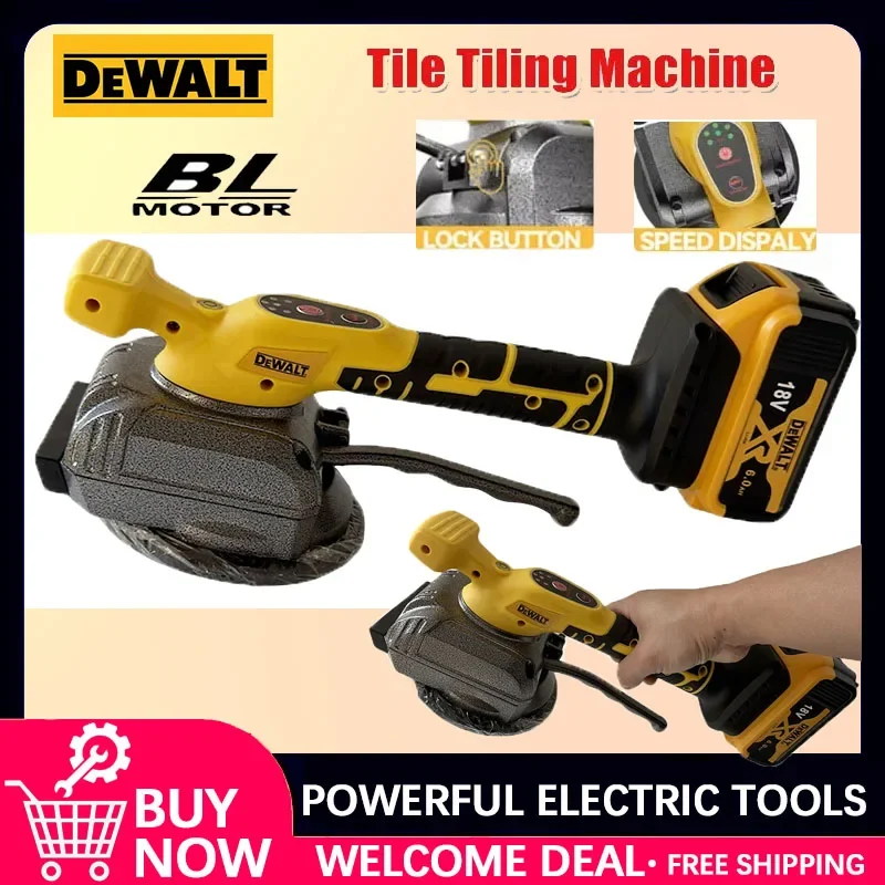 Аккумуляторный плиткоукладочный инструмент Dewalt 18V с вибрацией, 5 скоростей, регулируемый, с фиксацией, для напольной и настенной плитки
Аккумуляторный плиткоукладочный инструмент Dewalt 18V с вибрацией, 5 скоростей, регулируемый, с фиксацией, для напольной и настенной плитки