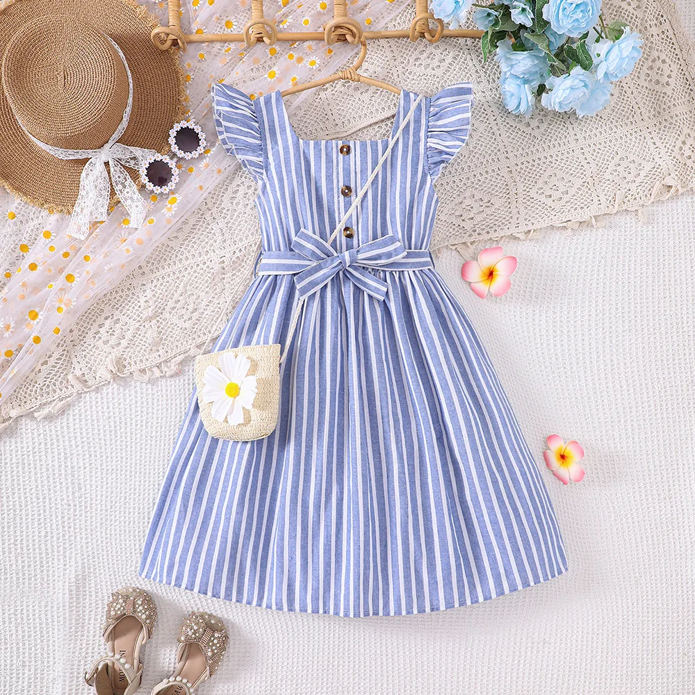 2025 New Arrival Girls Sleeveless Ruffles Striped Blue Cute Holiday Night Party Princess Girls Dress Custume 8-12T
2025 New Arrival Girls Sleeveless Ruffles Striped Blue Cute Holiday Night Party Princess Girls Dress Custume 8-12T