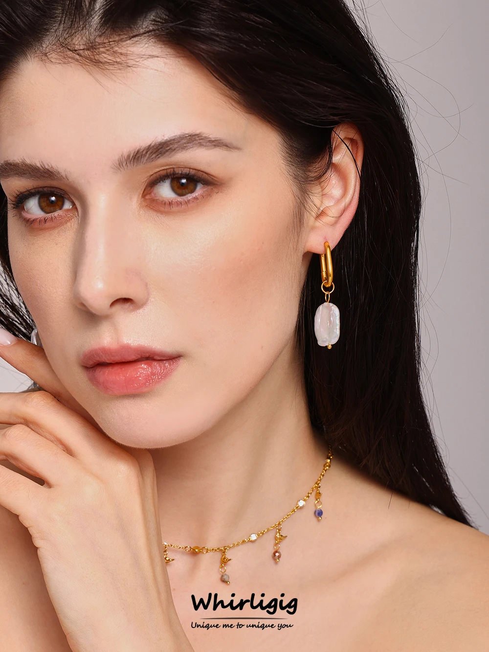 Gorgeous Freshwater Baroque Pearl Pendant Earrings For Women Stainless Steel Gold Plated Female Ear Hoop Jewelry
Gorgeous Freshwater Baroque Pearl Pendant Earrings For Women Stainless Steel Gold Plated Female Ear Hoop Jewelry
