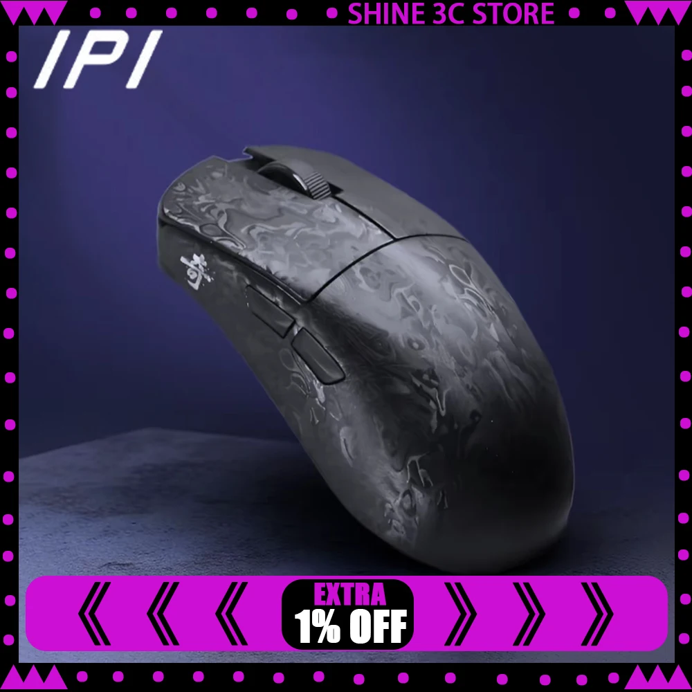 IPI Qi Mouse Tri Mode Wireless Mouse Paw3950 8000Hz Polling Rate Carbon Fiber Gaming Mice Gamer Nordic52840 PC Accessories
IPI Qi Mouse Tri Mode Wireless Mouse Paw3950 8000Hz Polling Rate Carbon Fiber Gaming Mice Gamer Nordic52840 PC Accessories