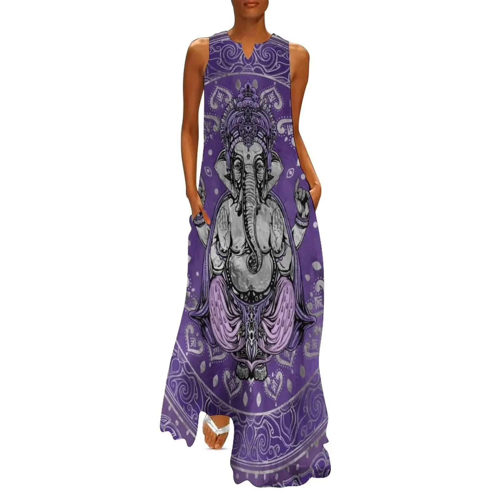 Ganesha - silver and purples Long Dress long sleeve dresses Dance dresses women's luxury party dress Woman clothing Dress
Ganesha - silver and purples Long Dress long sleeve dresses Dance dresses women's luxury party dress Woman clothing Dress