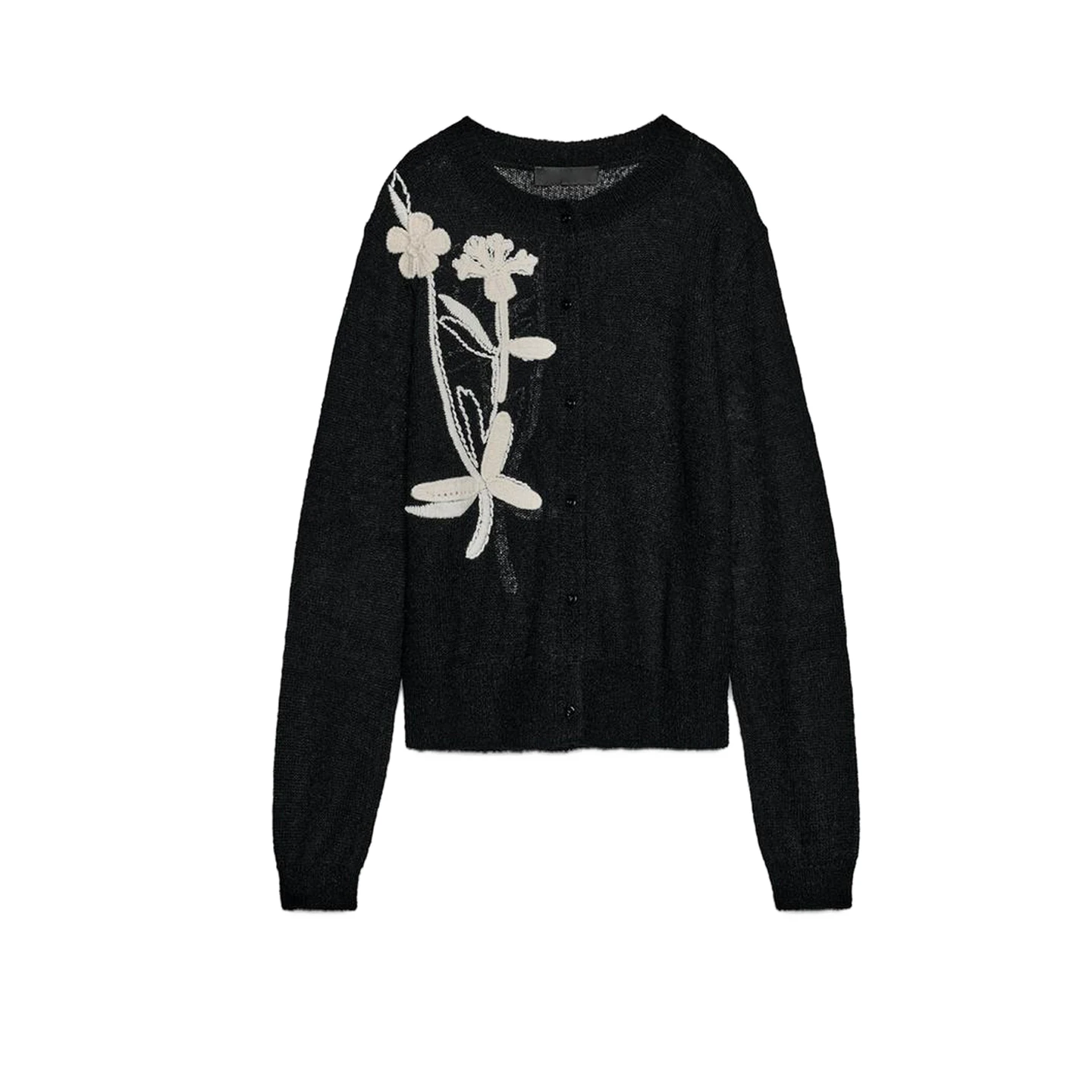 Новая зимняя женская вязаная кофта с длинным рукавом, круглым вырезом, вышивкой, на нескольких пуговицах, однобортная, с цветочным узором
Новая зимняя женская вязаная кофта с длинным рукавом, круглым вырезом, вышивкой, на нескольких пуговицах, однобортная, с цветочным узором