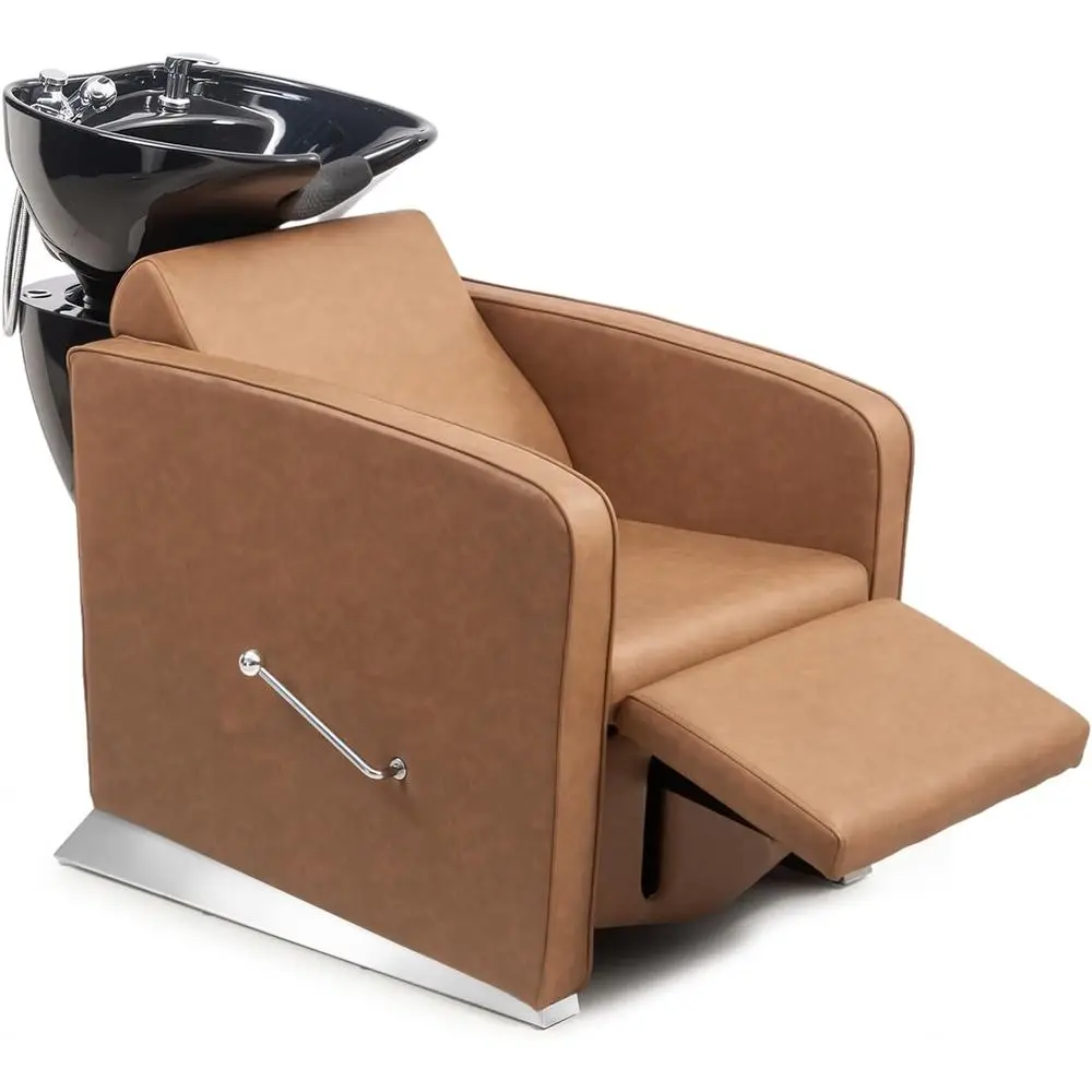 Станция для мытья волос в салоне с откидной спинкой и регулируемой подставкой для ног, керамическая чаша для спа-парикмахерской
Станция для мытья волос в салоне с откидной спинкой и регулируемой подставкой для ног, керамическая чаша для спа-парикмахерской