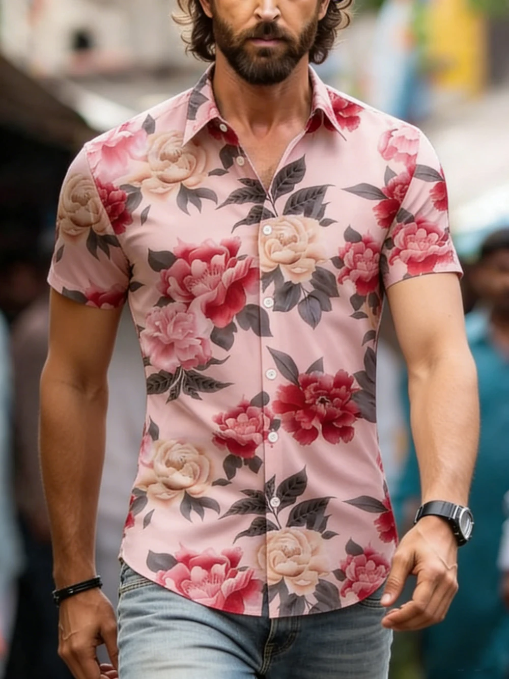 Men's spring and summer new soft short-sleeved shirt French plant high-definition 3D printing shirt designer clothes for men
Men's spring and summer new soft short-sleeved shirt French plant high-definition 3D printing shirt designer clothes for men