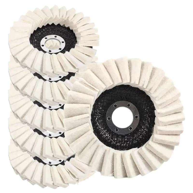 ABKU-Wool Felt Polishing Flap Disc For Angle Grinder, 4.5 Inch Premium Wool Wheel For Metal, Stone, Wood
ABKU-Wool Felt Polishing Flap Disc For Angle Grinder, 4.5 Inch Premium Wool Wheel For Metal, Stone, Wood
