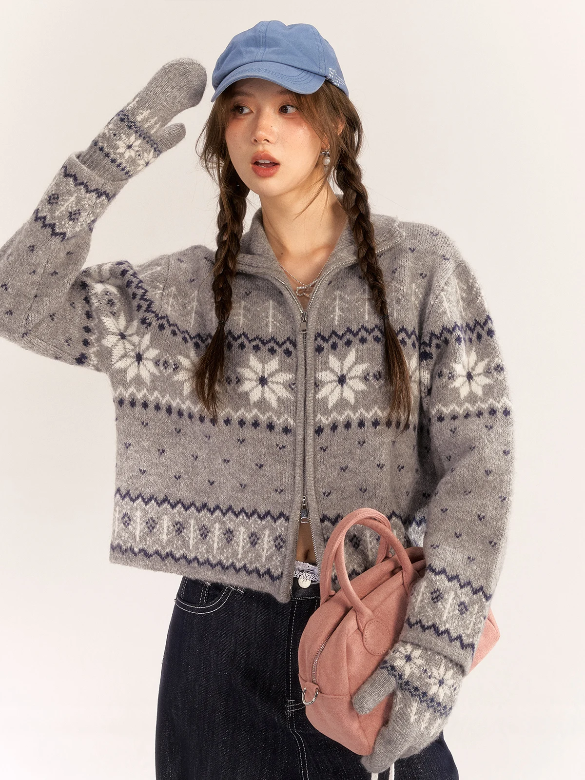 AsGony Fernd ort Vintage Knitwear Jaet Lazy Sle Wool Blend Heavyweight Knitted Open Cardigan Women's Faion
AsGony Fernd ort Vintage Knitwear Jaet Lazy Sle Wool Blend Heavyweight Knitted Open Cardigan Women's Faion