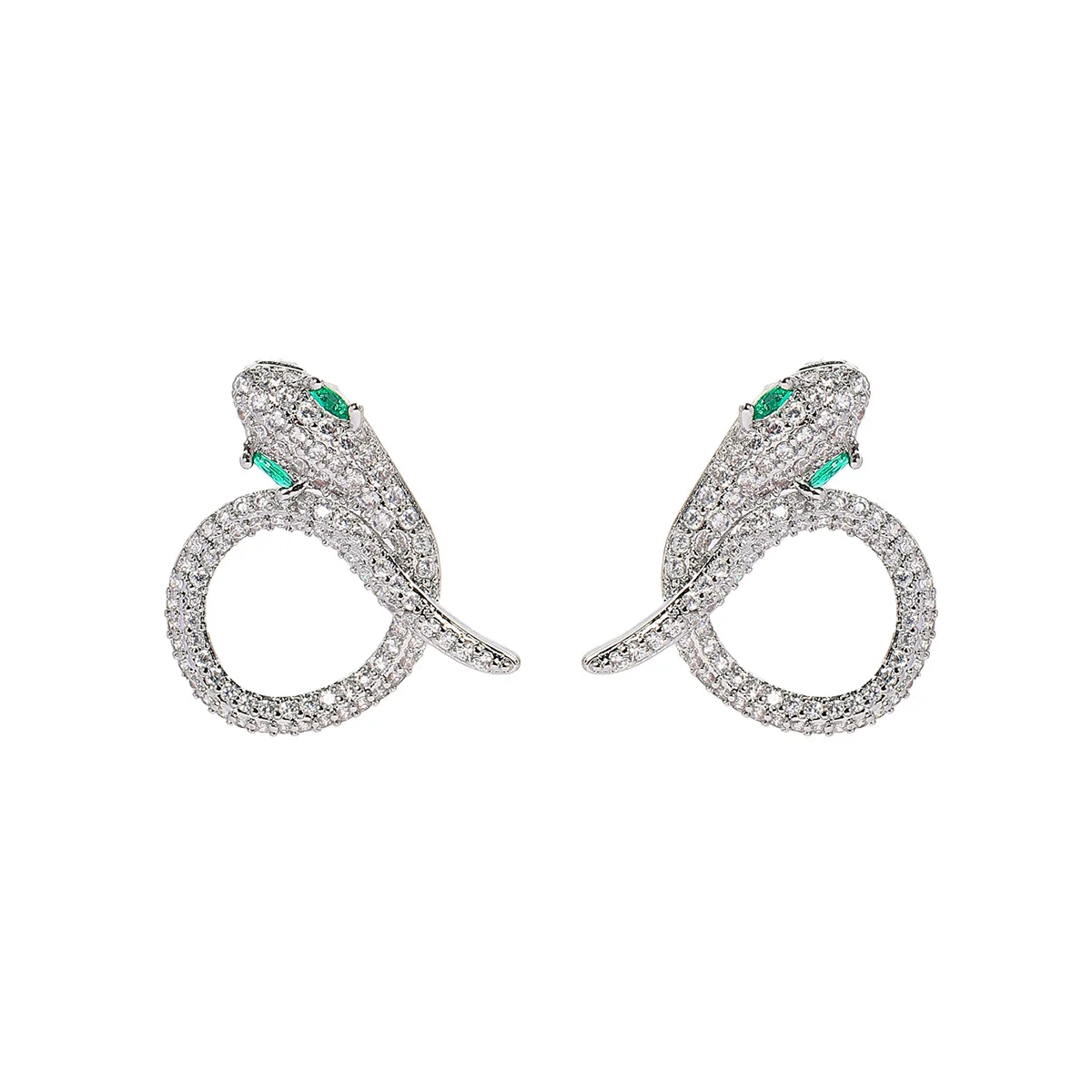 925 Silver Needle Luxury Snake Shape Gemstone Stud Earrings, Elegant Party Statement Jewelry Gift for Women
925 Silver Needle Luxury Snake Shape Gemstone Stud Earrings, Elegant Party Statement Jewelry Gift for Women