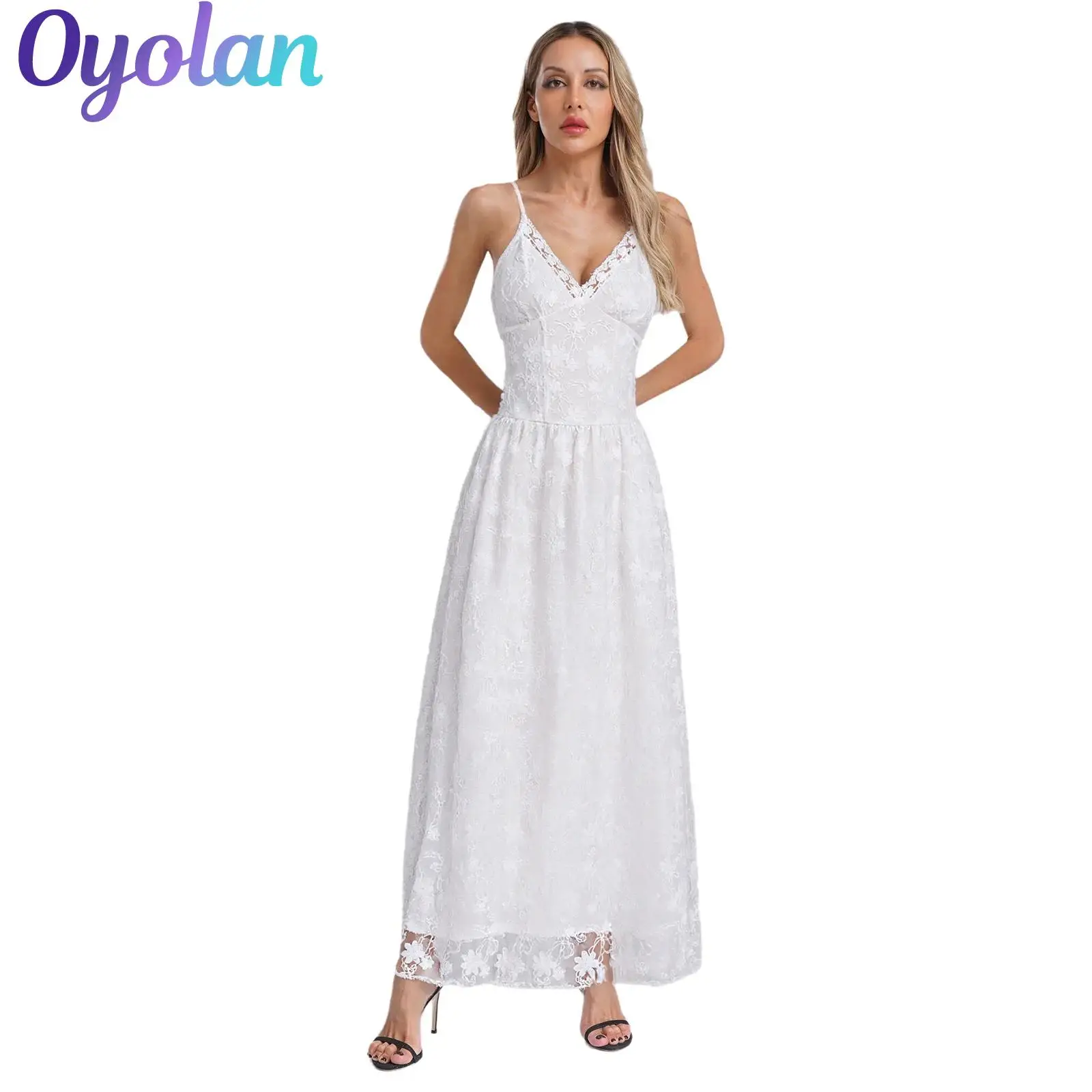 Womens Floral Lace Embroidered Maxi Dress V Neck High Waist Big Swing Slim Fit A-line Sling Vestidos Dress Boho Beachwear
Womens Floral Lace Embroidered Maxi Dress V Neck High Waist Big Swing Slim Fit A-line Sling Vestidos Dress Boho Beachwear