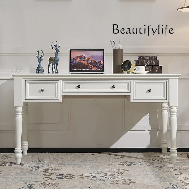 Dishi famous craftsman American solid wood desk simple small apartment room home writing desk
Dishi famous craftsman American solid wood desk simple small apartment room home writing desk