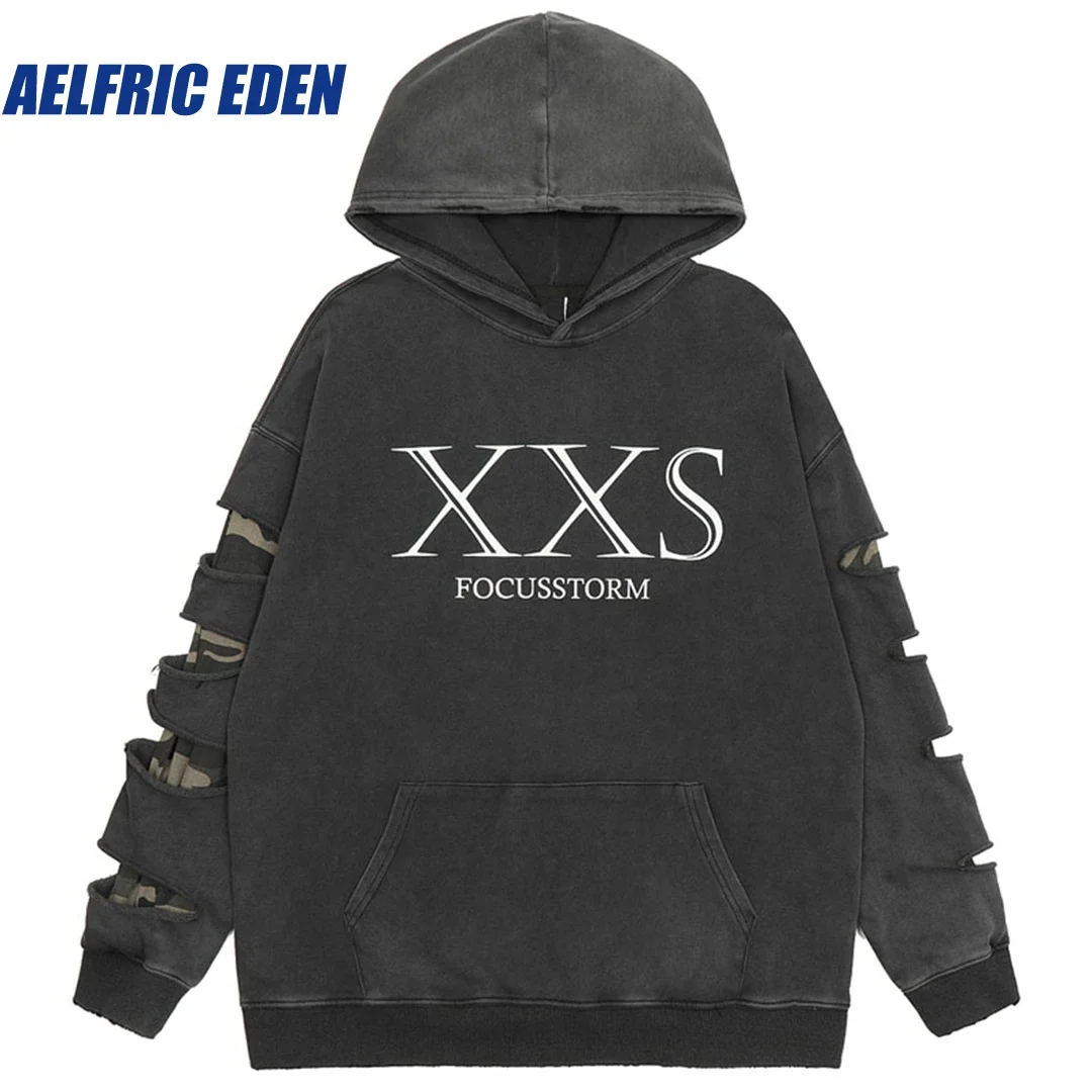 Aelfric Eden Letter Graphic Print Ripped Washed Vintage Hoodie Streetwear Hip Hop Hooded Sweatshirt Y2K Harajuku Punk Pullover
Aelfric Eden Letter Graphic Print Ripped Washed Vintage Hoodie Streetwear Hip Hop Hooded Sweatshirt Y2K Harajuku Punk Pullover