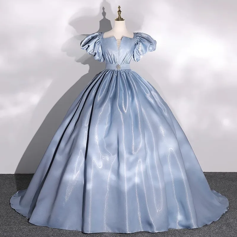 Customized Shiny Ball Gown Quinceanera Dresses Puff Sleeves Prom Birthday Party Gowns Formal Occasion Vestido De Noche
Customized Shiny Ball Gown Quinceanera Dresses Puff Sleeves Prom Birthday Party Gowns Formal Occasion Vestido De Noche