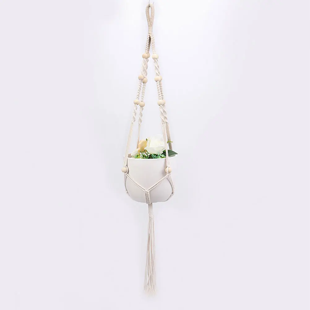 2 Pcs Flowerpot Net Bag Cotton Durable Hand Knitting Hanging Wall Garden Plant Decor String Pendant Mesh Pouch 
2 Pcs Flowerpot Net Bag Cotton Durable Hand Knitting Hanging Wall Garden Plant Decor String Pendant Mesh Pouch