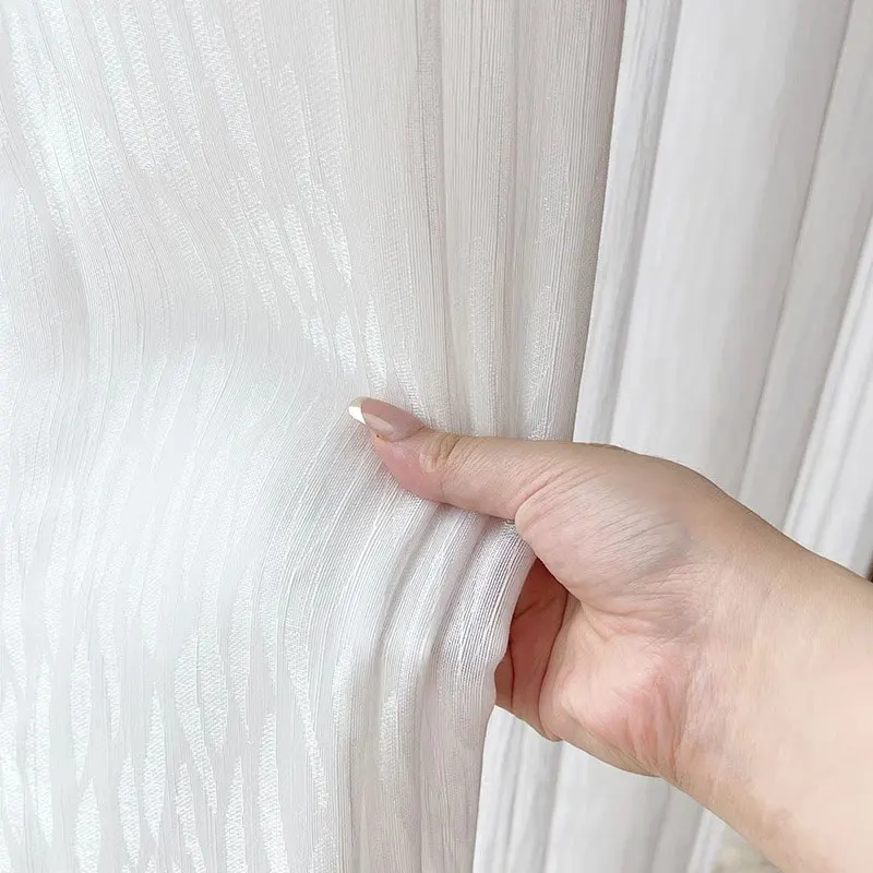 White French Romantic Shiny Striped Tulle Curtains For Living Room Sheer Voile Curtain For Bedroom Window Drape Blind Home Decor
White French Romantic Shiny Striped Tulle Curtains For Living Room Sheer Voile Curtain For Bedroom Window Drape Blind Home Decor
