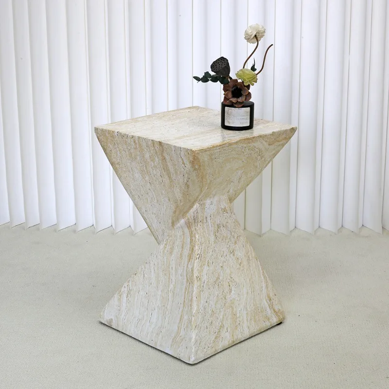 Mid-Century Modern Side Table,Magnesium Clay Travertine Effect Coffee Table, Vintage Accent Table for Living Room Balcony Corner
Mid-Century Modern Side Table,Magnesium Clay Travertine Effect Coffee Table, Vintage Accent Table for Living Room Balcony Corner