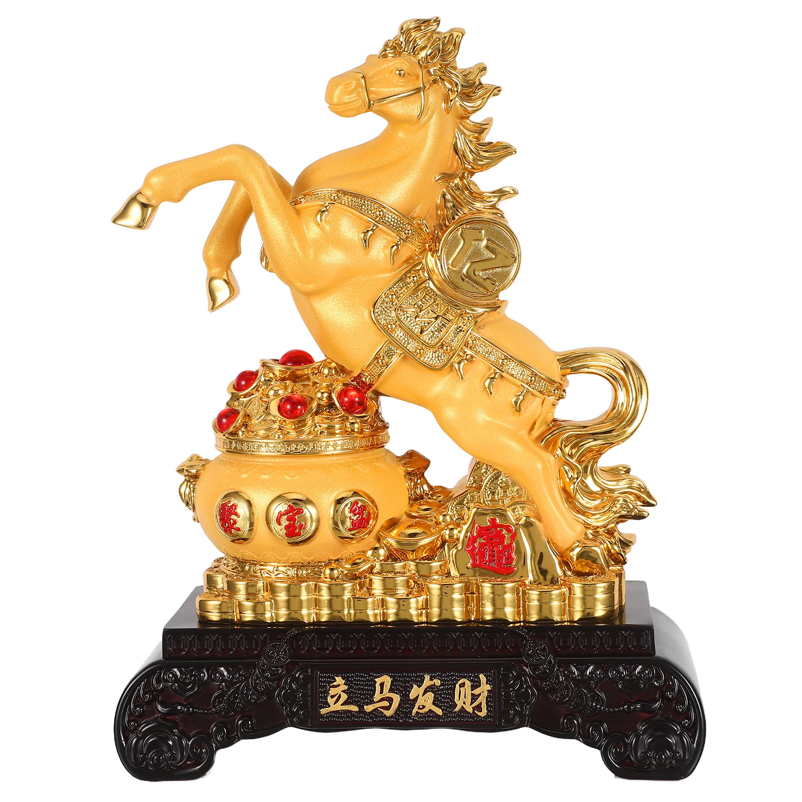 Chinese New Year 2026 Resin Standing Horse Sculpture Feng Shui Desk Decoration Attracting Wealth Luck Home Office Small Horse 
Chinese New Year 2026 Resin Standing Horse Sculpture Feng Shui Desk Decoration Attracting Wealth Luck Home Office Small Horse
