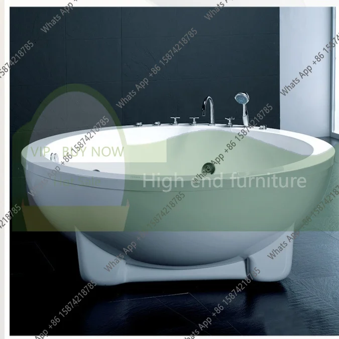 DC Double thermostatic couple hotel Jacuzzi Household free-standing round acrylic bathtub
DC Double thermostatic couple hotel Jacuzzi Household free-standing round acrylic bathtub