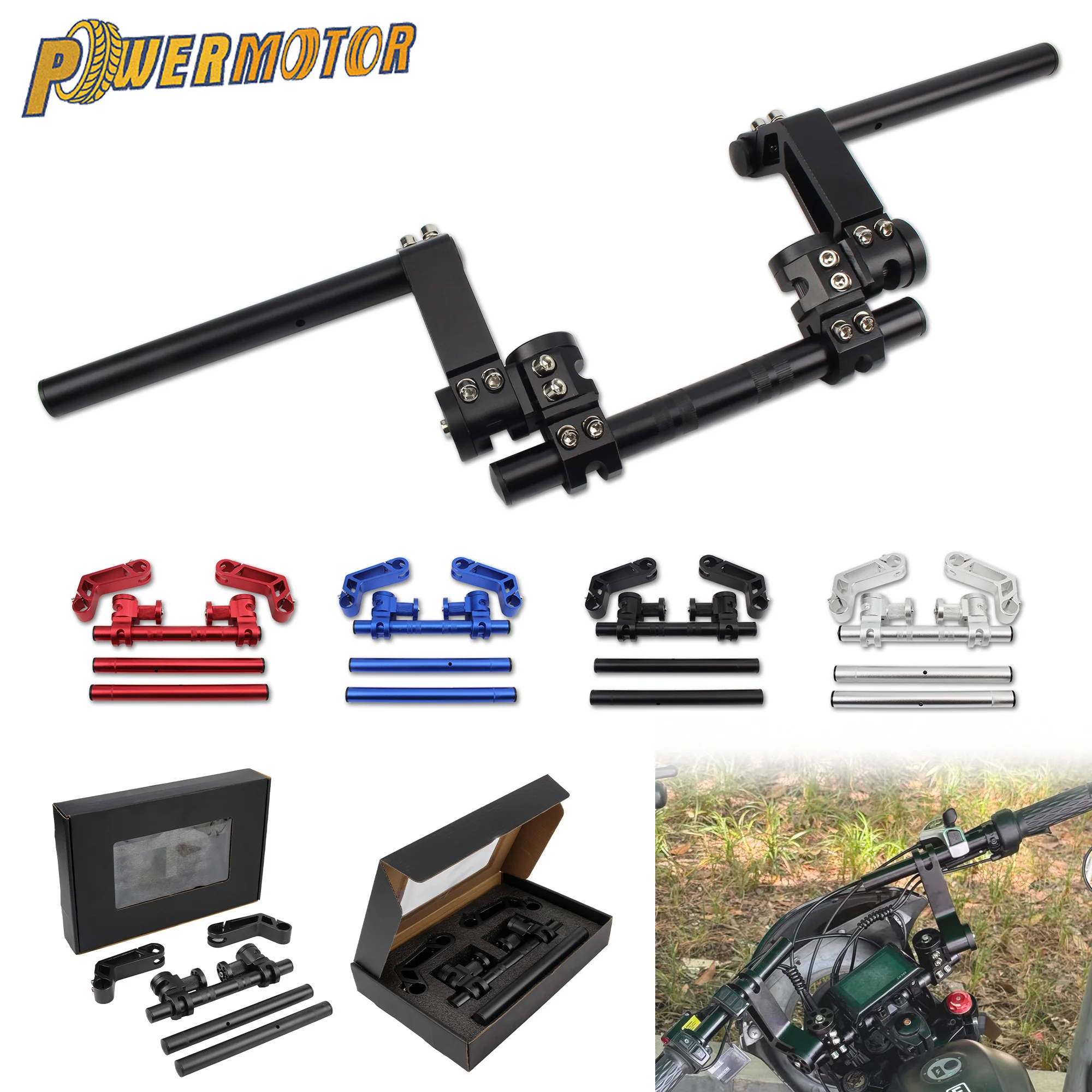 7/8" 22mm Motorcycle Adjustable Steering Handlebar CNC Aluminum Accessories For Motocross Dirtbike Scooters Removable Handle Bar
7/8" 22mm Motorcycle Adjustable Steering Handlebar CNC Aluminum Accessories For Motocross Dirtbike Scooters Removable Handle Bar