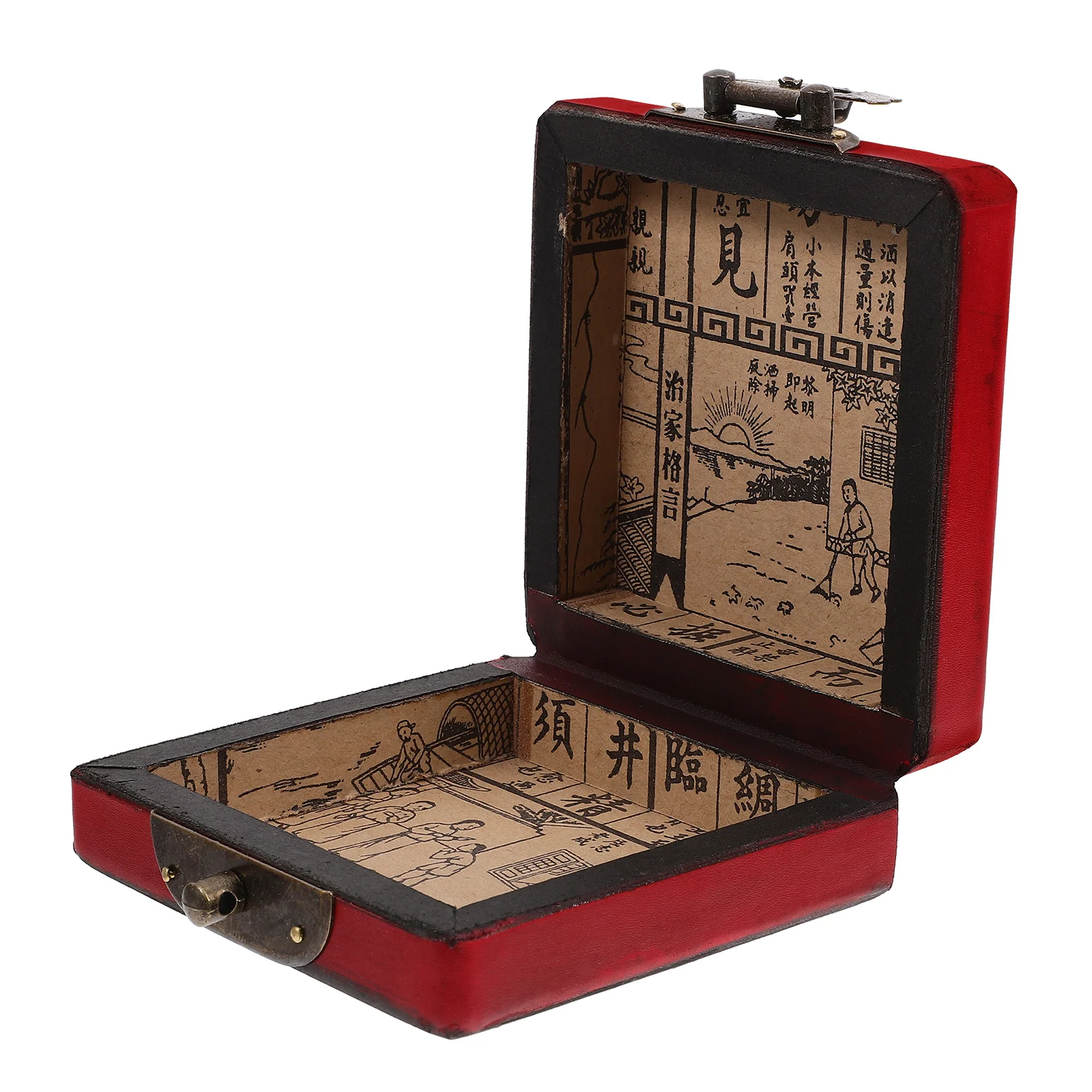Jewelry Box Classic Boxes Container Chinese Style Earring Organizer Tray Wooden Display Iron Storage
Jewelry Box Classic Boxes Container Chinese Style Earring Organizer Tray Wooden Display Iron Storage