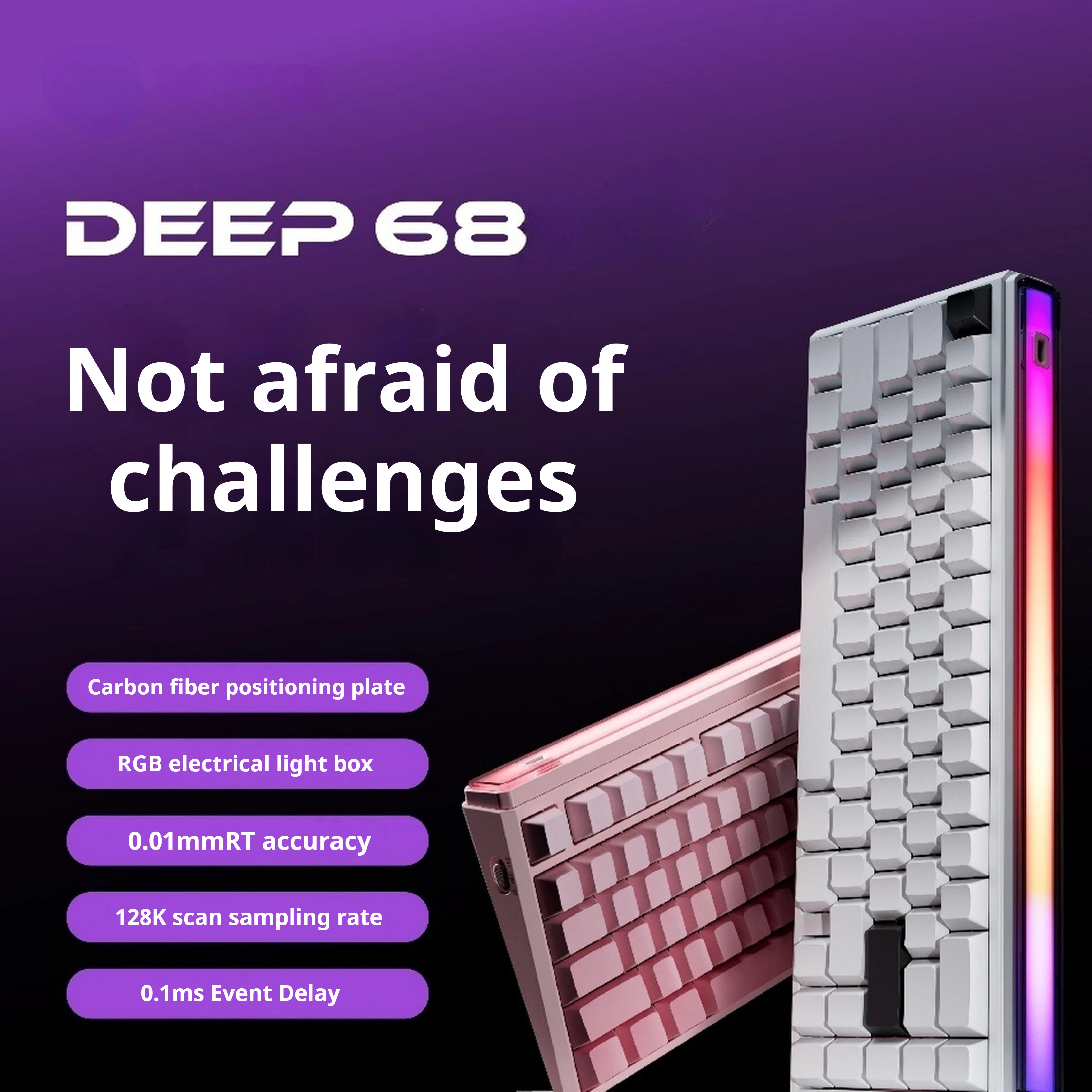 EWEADN DEEP68 Side-Engraved Magnetic Switch Gaming Keyboard, Full-Key Hot-Swap, RGB, Wired, Ergonomic Design for eSports
EWEADN DEEP68 Side-Engraved Magnetic Switch Gaming Keyboard, Full-Key Hot-Swap, RGB, Wired, Ergonomic Design for eSports