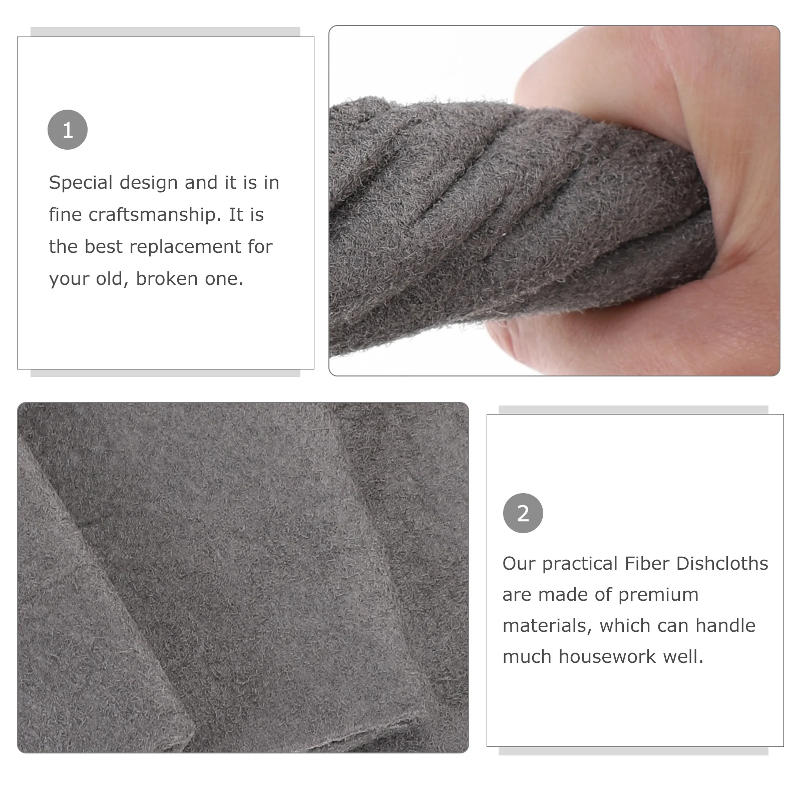 5pcs Fiber Dishcloth Set Premium Kitchen Washing Towels Fast Absorbing Oil Water Stains Non-Scratch For Dishes Glassware
5pcs Fiber Dishcloth Set Premium Kitchen Washing Towels Fast Absorbing Oil Water Stains Non-Scratch For Dishes Glassware