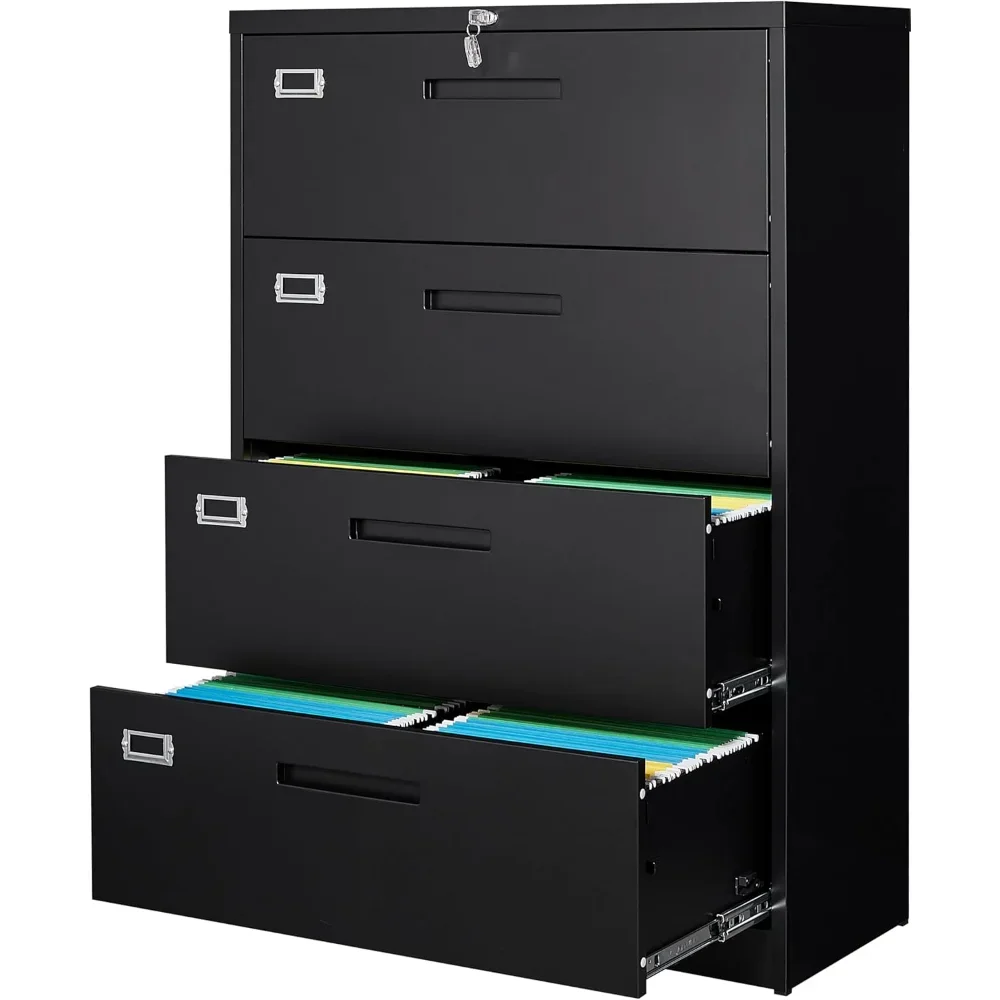 Lateral File Cabinet with Lock, 4 Drawer Large Metal Filing Cabinet,Home Office Lockable
Lateral File Cabinet with Lock, 4 Drawer Large Metal Filing Cabinet,Home Office Lockable